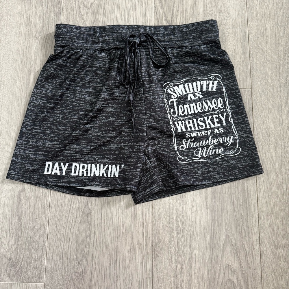 Tennessee Whiskey “Day Drinkin'' Graphic Lounge Shorts - Picture 1 of 7